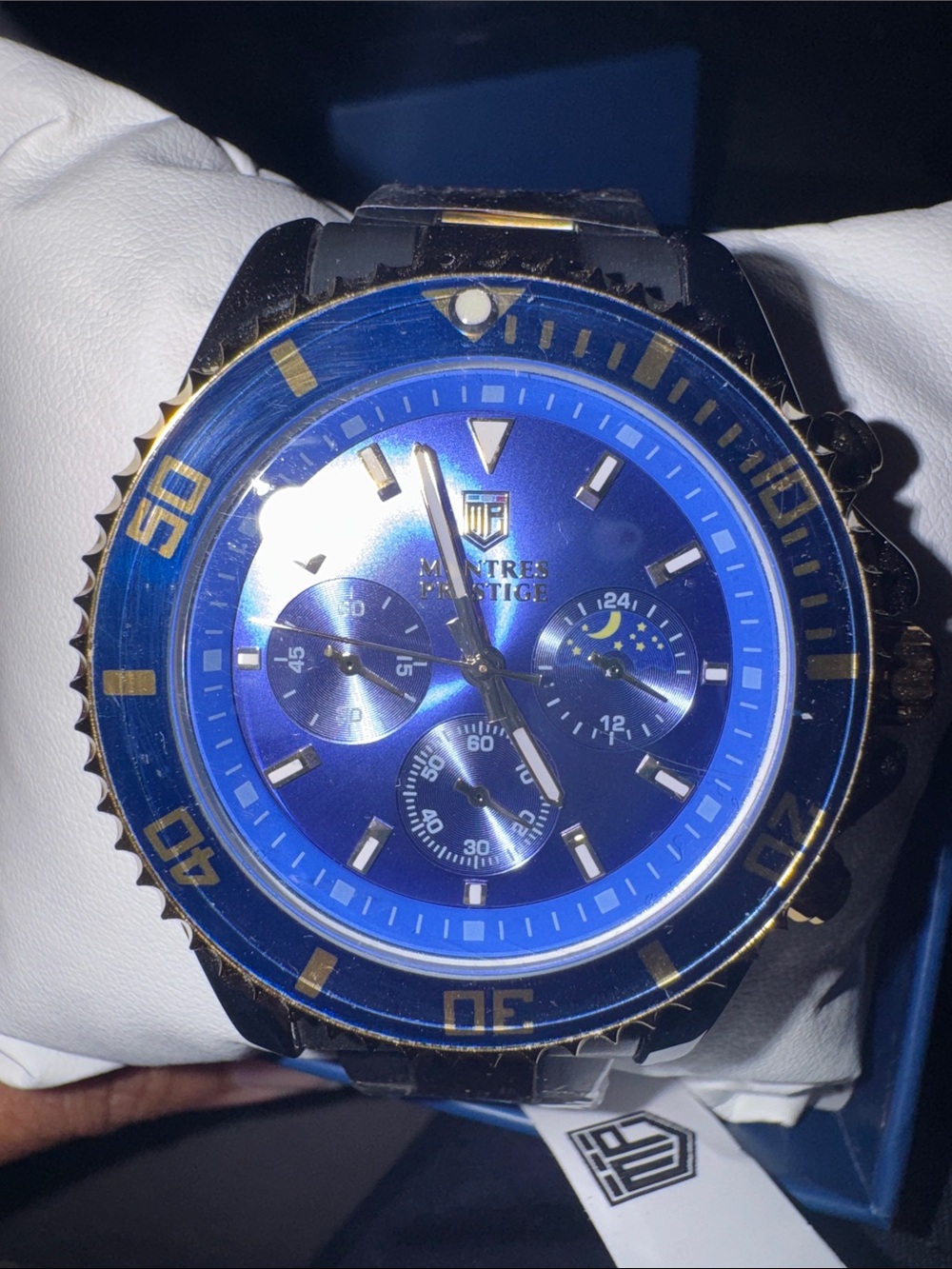 Montres Prestige X Invicta MPW-0091 Men’s 42mm Blue Dial Two Tone Quartz Watch